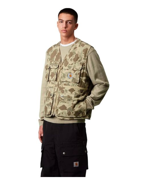 Carhartt Irwin camo duck desert weste in Green für Herren