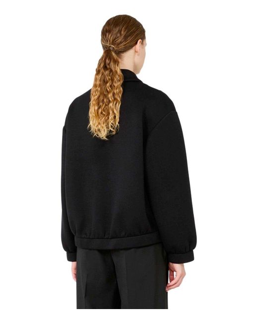 Weekend by Maxmara Black Zebra Sweatshirt