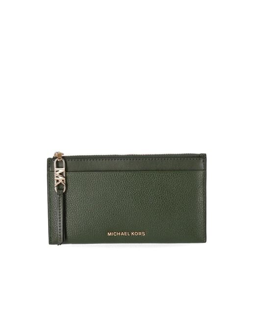 MICHAEL Michael Kors Empire Green Wallet Lyst
