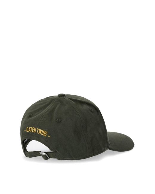 DSquared² Tropical Military Green Baseball Cap for men