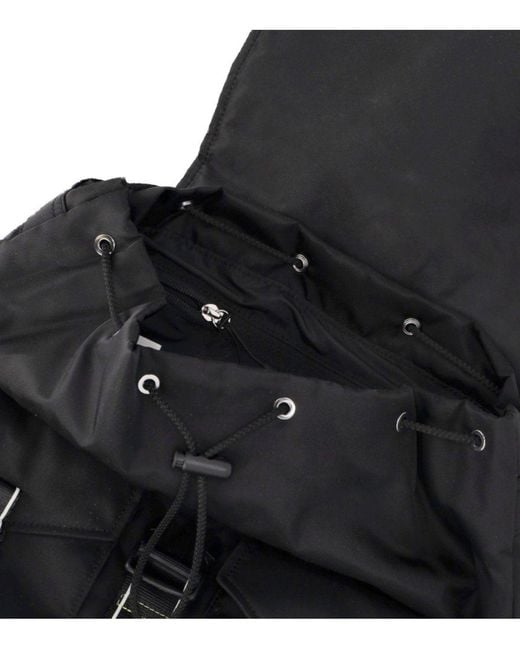 Ganni Black Re-Tech Nylon Backpack