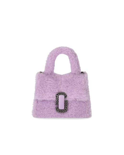 Marc Jacobs Purple The Teddy St. Marc Mini Top Handle Bag