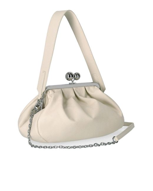 Weekend by Maxmara Natural Pasticcino cubico medium elfenbein clutch