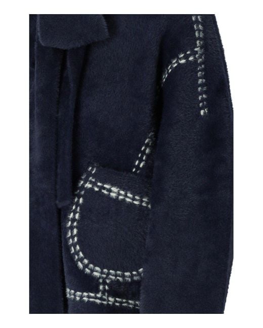 Essentiel Antwerp Blue Ihoops Marineblauer Cardigan