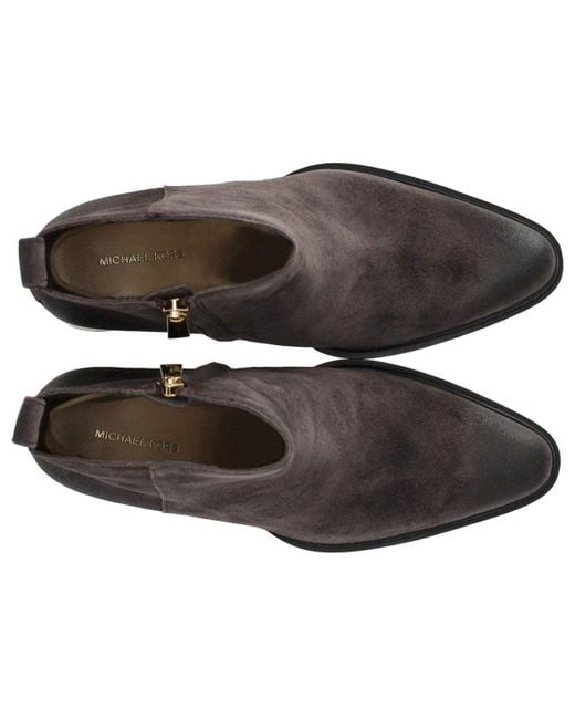 Michael Kors Black Lex Chocolate Stiefelette Mit Absatz