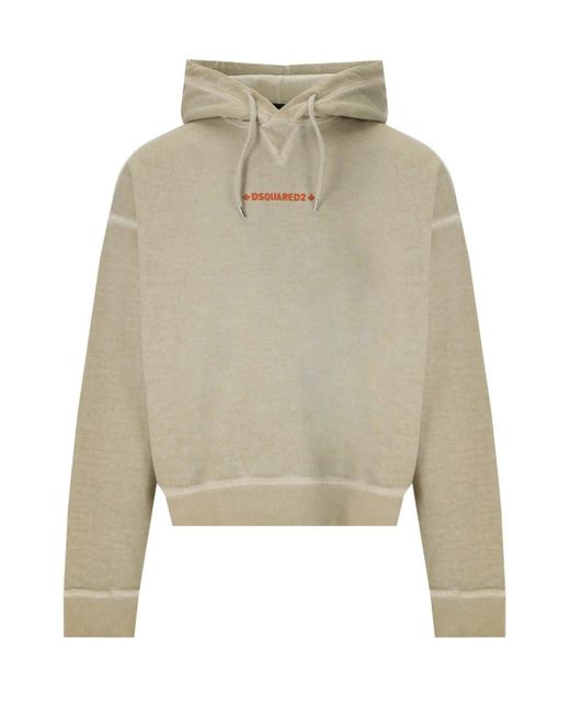 DSquared² Cipro fit hoodie in Natural für Herren