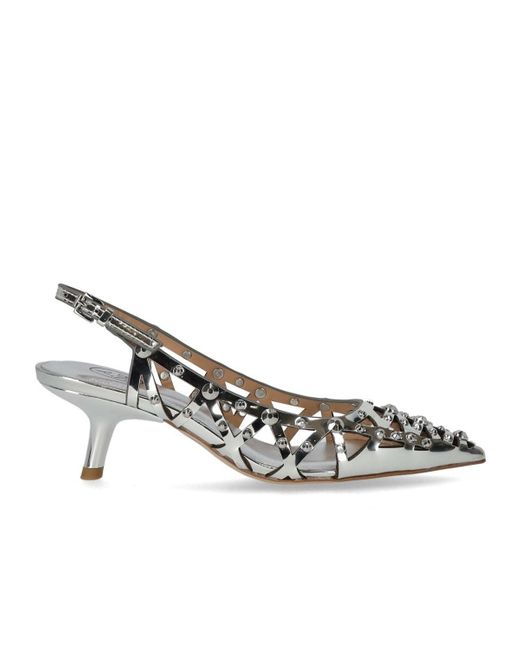 Escarpins Slingback Bizarre Ash en coloris Metallic