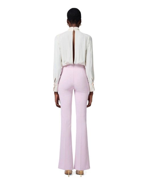Elisabetta Franchi Pink Burro Quarzo Georgette Jumpsuit