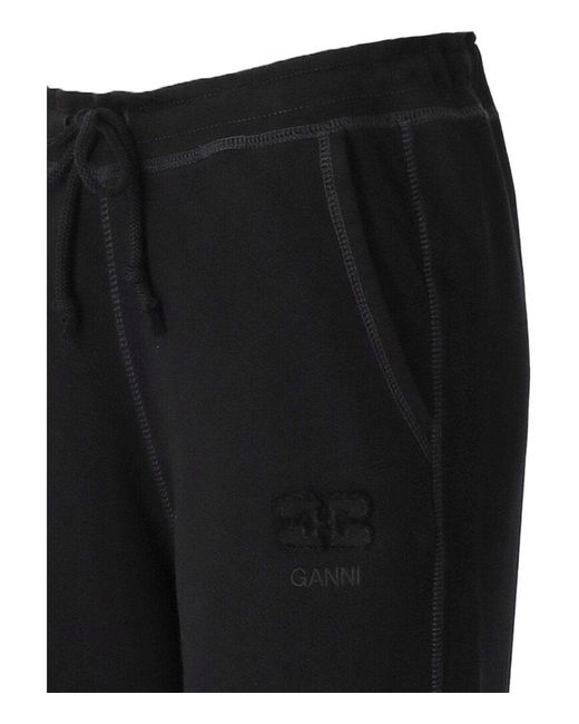 Ganni Black Isoli Sweatpants