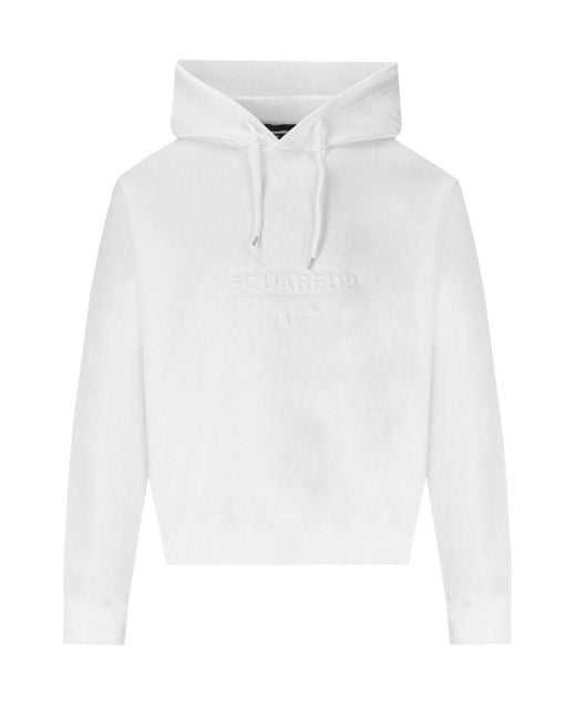 DSquared² Leaf cool weisses hoodie in White für Herren