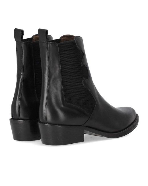 Duccio Del Duca Black Texan Bootie