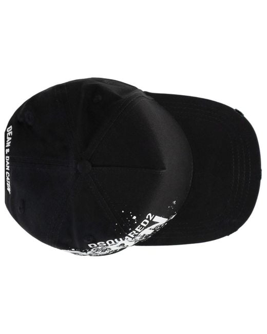 Cappello da baseball icon splash di DSquared² in Black da Uomo