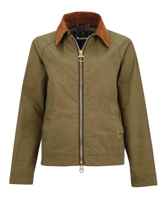 Barbour Green Campbell Showerproof Olive Jacket