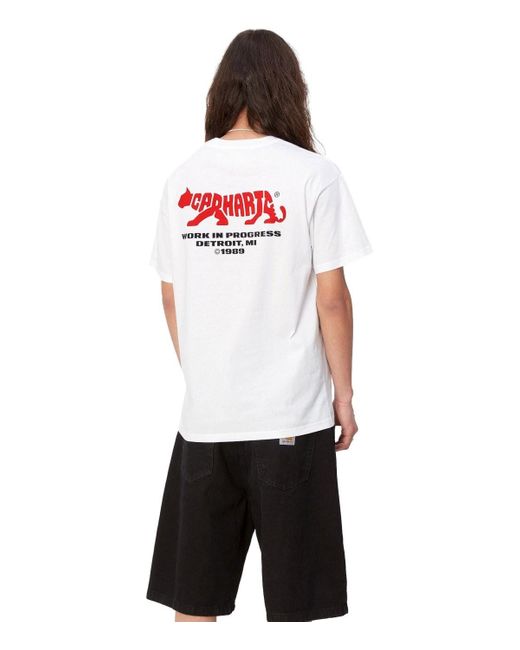Carhartt S/s rocky weisses t-shirt in White für Herren