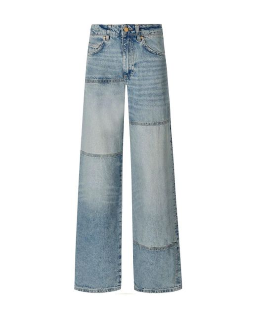 Jean patchwork plus rapide Essentiel Antwerp en coloris Blue