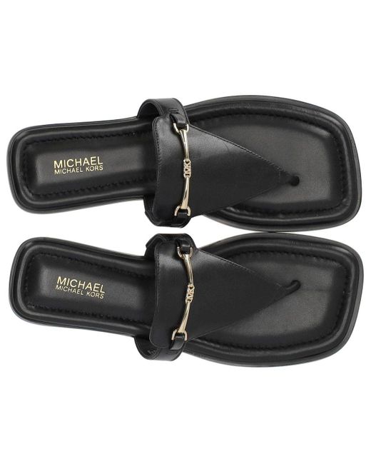 Ciabatta Infradito Lena Nera di Michael Kors in Black