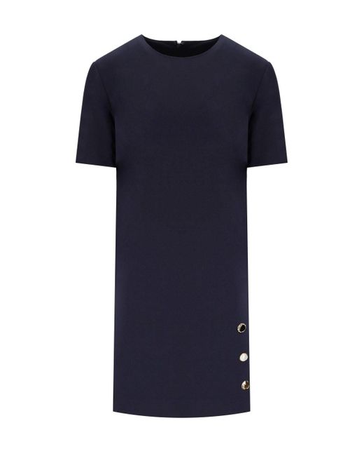 Vestido con botones joya Twinset de color Blue