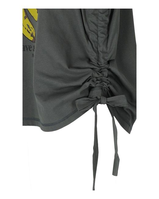 Ganni Gray Banana T-Shirt