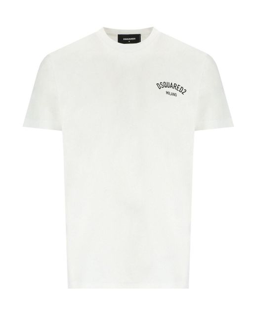 T-shirt milano cool fit bianca di DSquared² in White