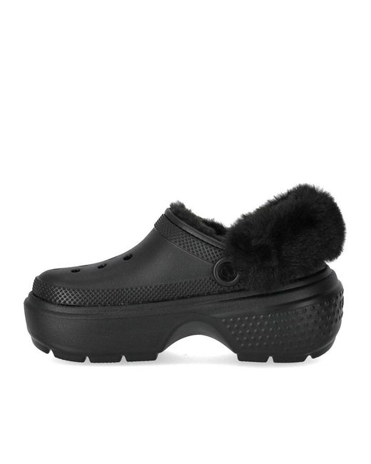 CROCSTM Black Stomp Lined Clog