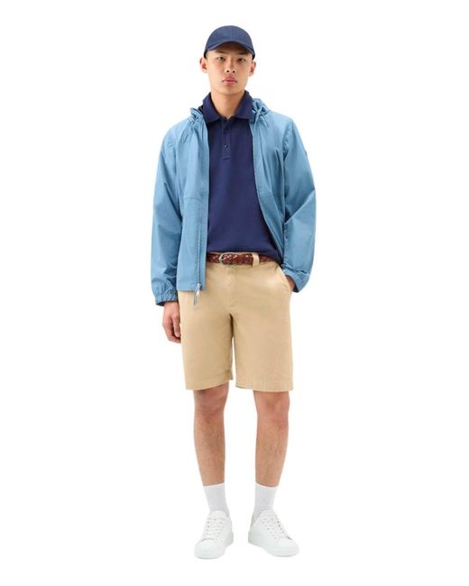 Woolrich Natural Classic Chino Bermuda Shorts for men
