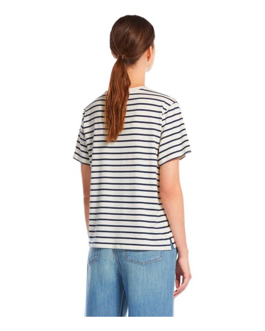 Camiseta olga con rayas Weekend by Maxmara de color White