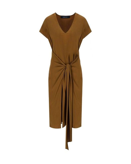 FEDERICA TOSI Brown Dress With Knot