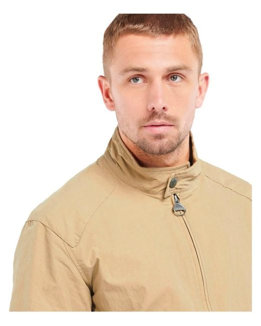 Barbour Natural International Rectifier Harrington Military Brown Jacket for men