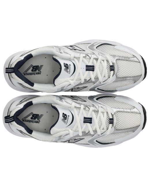 New Balance 530 Zilver Sneaker in het White voor heren