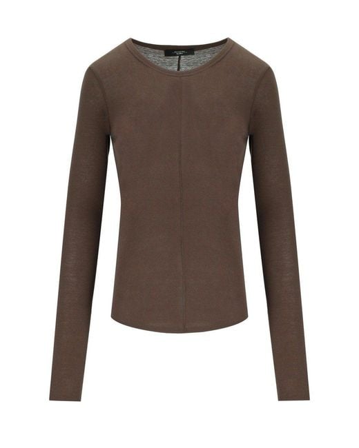 Weekend by Maxmara Brown Vincinta Long Sleeved T-Shirt