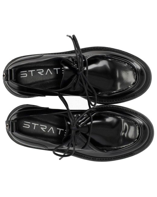 Strategia Black Schwarzer Schnürschuh