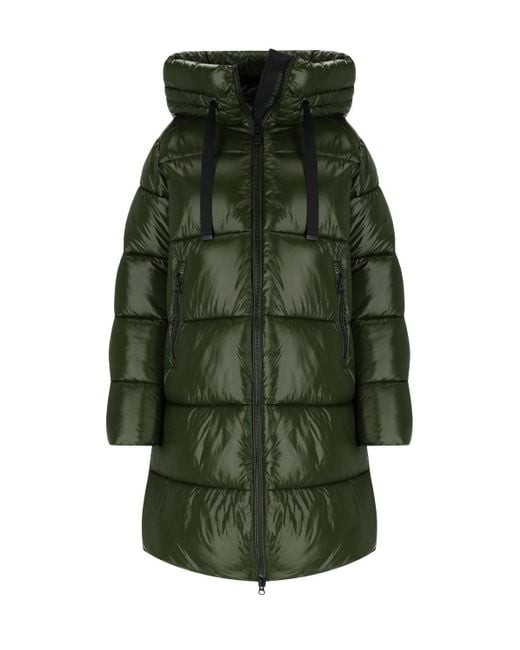 Abrigo acolchado con capucha isabel Save The Duck de color Green