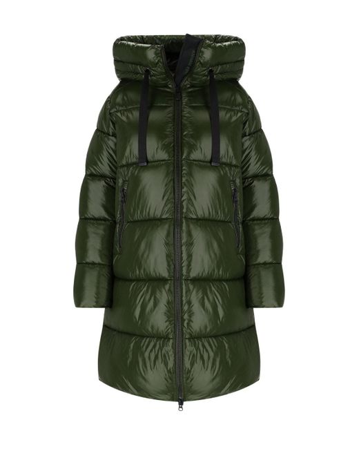 Veste Rembourée À Capuche Isabel Verte Save The Duck en coloris Green
