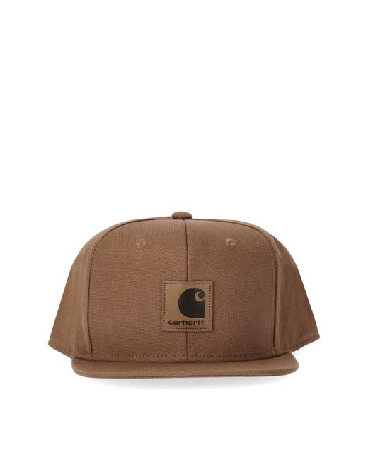 Carhartt Brown Tobacco Cap With Logo for men