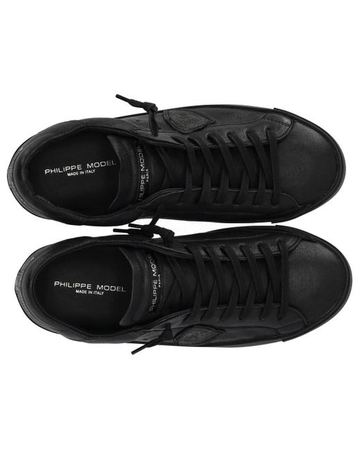 Philippe Model Prsx Low Doux Black Sneaker for Men | Lyst