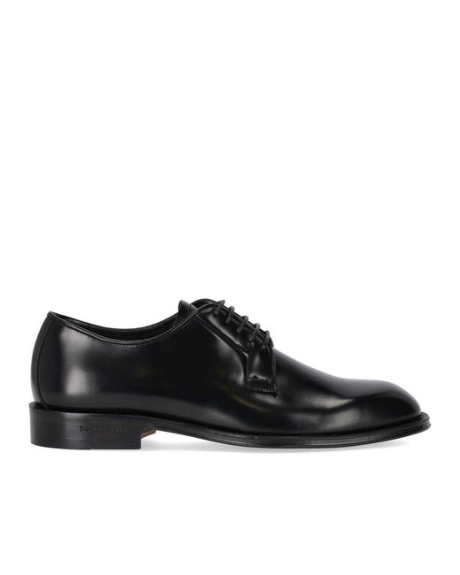 Stringata Derby D2 Classic Nera di DSquared² in Black da Uomo