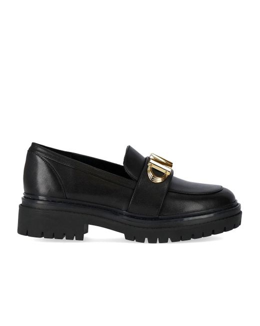 michael kors black loafer shoes