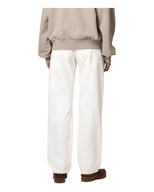 Carhartt White W' Noxon Jeans