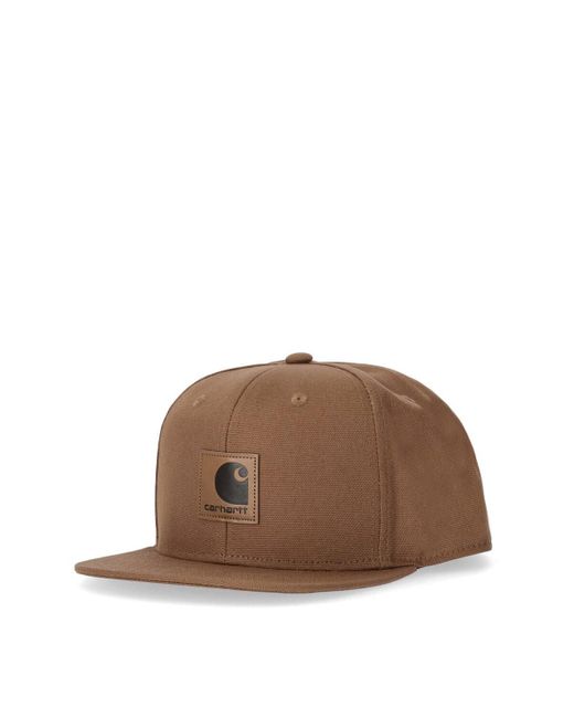 Carhartt Brown Tobacco Cap With Logo for men