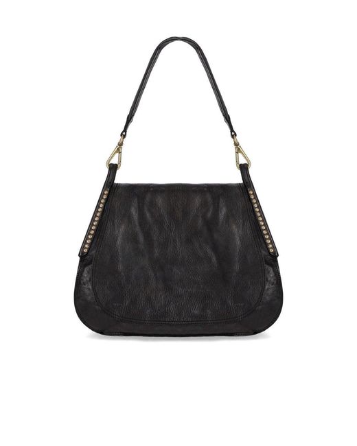 Campomaggi Black Enza Shoulder Bag
