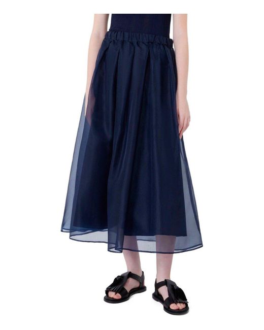 Weekend by Maxmara Blue Visino Skirt