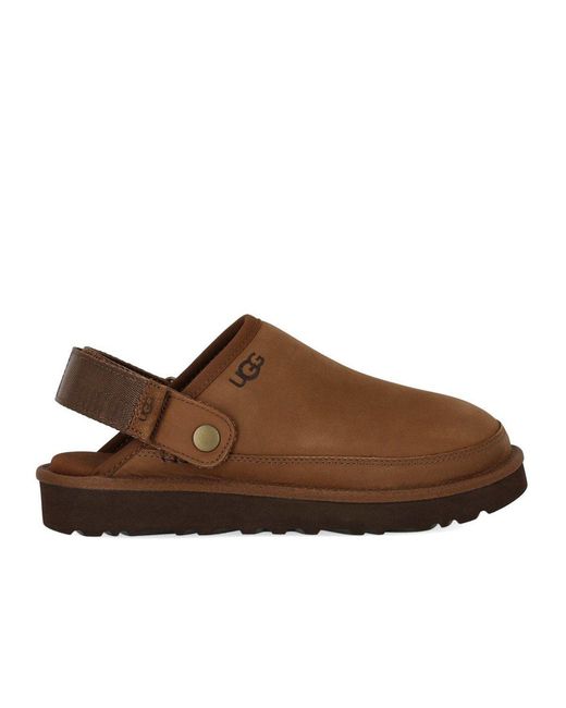 Ugg Brown Goldencoast Ii Nubuck Dark Chestnut Clog for men