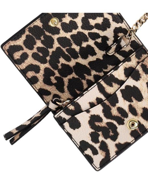 Ganni White Bou Animalier Card Holder