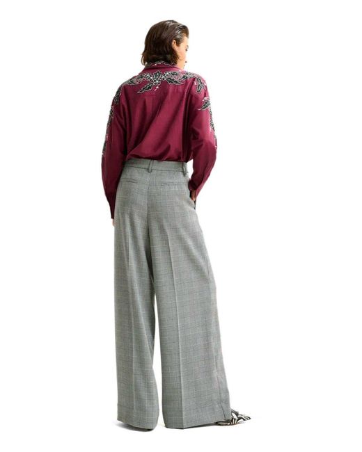 Essentiel Antwerp Gray Invest Wide Leg Pants