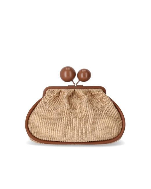 Weekend by Maxmara Efebo Large Pasticcino Clutch in het Natural