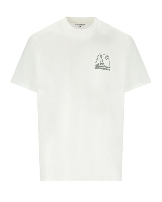 Carhartt White S/s Groundworks T-shirt for men