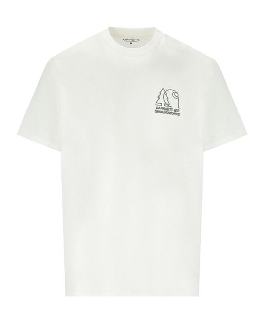 Carhartt White S/s Groundworks T-shirt for men