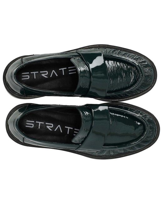 Strategia Black Grüner Loafer