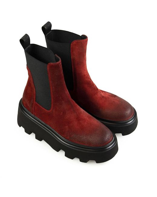 Elena Iachi Brown Suede Chelsea Boot