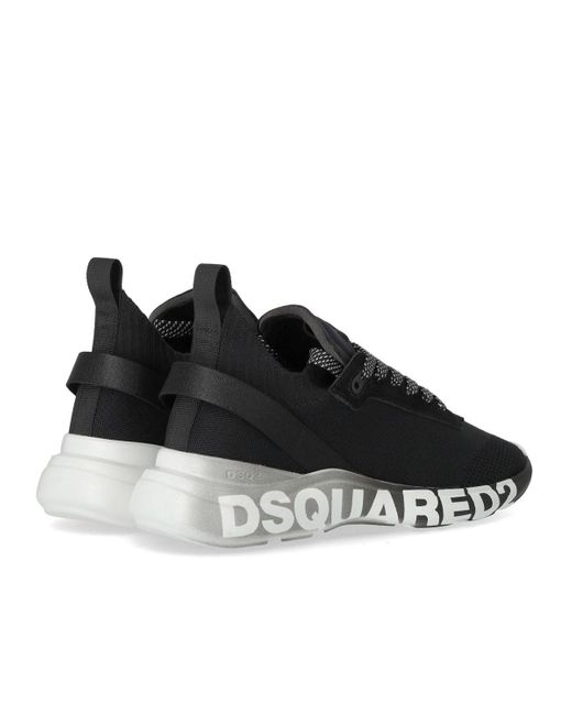 Sneaker fly nera con logo di DSquared² in Black da Uomo